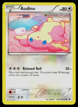 Pokemon Card Audino RC17/RC25 Legendary Treasures: Radiant Collection Holo - Image 1