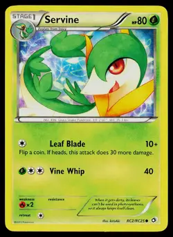 Pokemon Card Servine RC2/RC25 Legendary Treasures: Radiant Collection Holo - Image 1