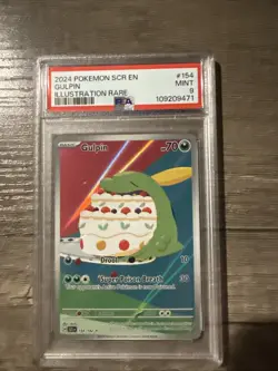 Pokemon Gulpin TCG Illustration Rare Card 154/142 Stellar Crown PSA 9 - Image 1