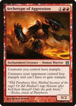 Archetype of Aggression [Born of the Gods] Near Mint Foil MTG - Image 1