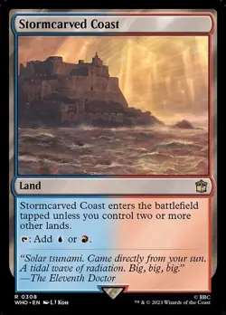 MTG Stormcarved Coast Doctor Who 0899 Foil Rare - Image 1