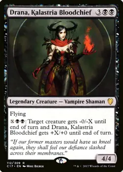 X 1 Drana, Kalastria Bloodchief NM-M C14 MTG Magic The Gathering - Image 1