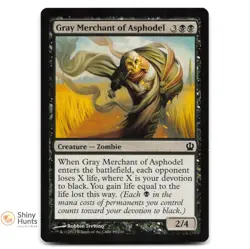 Magic: The Gathering Gray Merchant of Asphodel 89 Theros NM - Image 1