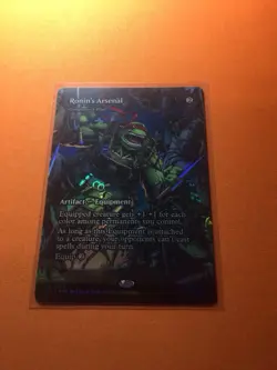 MTG Magic The Gathering Ronin’s Arsenel Foil PZA Mythic Borderless TMNT - Image 1