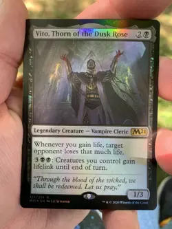Vito, Thorn of the Dusk Rose - FOIL - Core Set 2021 M21 - MTG Magic - NM - Rare - Image 1