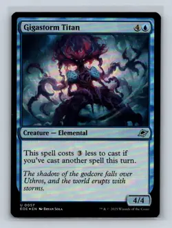 Gigastorm Titan Edge of Eternities #57 MTG Foil - Image 1