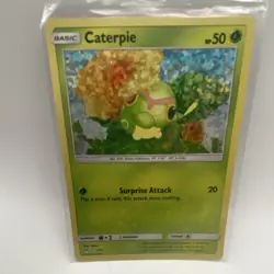 Pokemon Caterpie 001/012 McDonald's 2019 Promo Holo Basic 50 HP English - Image 1