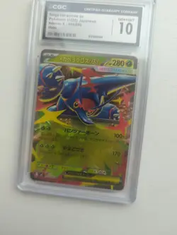 Pokemon Mega Heracross EX Inferno X 004/080 RR Holo CGC 10 Japanese 2025 - Image 5