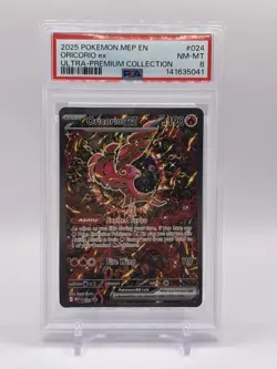 2025 POKEMON MEP PROMO ULTRA-PREMIUM COLLECTION #024 ORICORIO EX PSA 8 - Image 1
