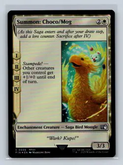 Summon: Choco/Mog FINAL FANTASY #35 MTG Foil - Image 1