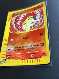 Pokemon TCG Cyndaquil Expedition Base Set 105/165 Reverse Holo LP - Image 4