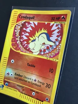 Pokemon TCG Cyndaquil Expedition Base Set 105/165 Reverse Holo LP - Image 5