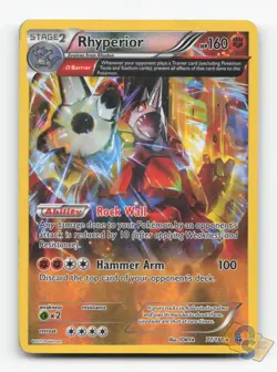 Pokemon TCG - Rhyperior 77/160 Heavily Played Holo Rare Primal Clash - Image 1