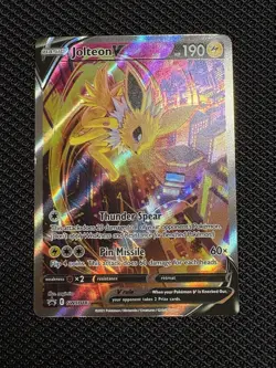 ⚡ Jolteon V SWSH183 Sword & Shield Black Star Full Holo Rare Promo Pokemon NM - Image 1