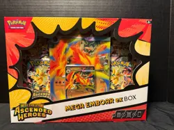 Pokemon TCG: Mega Evolution Ascended Heroes Mega Emboar ex Box - Image 1