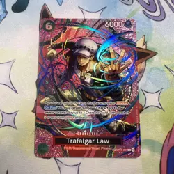 One Piece CCG Trafalgar Law Op13-03 SP Near Mint - Image 1