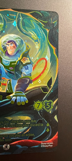 Disney Lorcana Wilds Unknown BUZZ LIGHTYEAR Jungle Ranger Iconic Foil 241/204 - Image 5