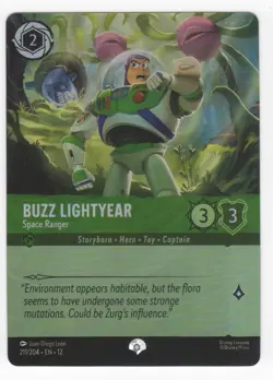 Disney Lorcana Wilds Unknown BUZZ LIGHTYEAR Space Ranger Epic Foil #211/204 - Image 5