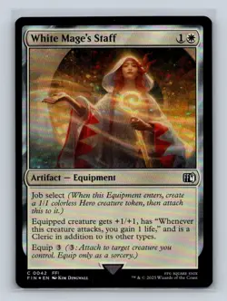 White Mage's Staff FINAL FANTASY #42 MTG Foil - Image 1