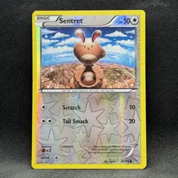 Sentret REVERSE HOLO 2014 Pokemon XY Flashfire #81/106 - Image 1