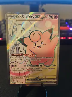 Pokemon Journey Together Lillie's Clefairy ex Ultra Rare 173/159 Near Mint - Image 2