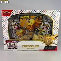 Pokemon TCG Scarlet Violet 151 Zapdos EX Collection Box Lot of 2 Sealed - Image 2