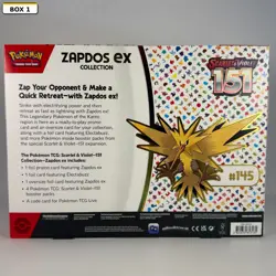Pokemon TCG Scarlet Violet 151 Zapdos EX Collection Box Lot of 2 Sealed - Image 4