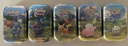 Pokemon Ascended Heroes Mini Tins Complete Art Set Lot of 5 Sealed FREE SHIPPING - Image 1