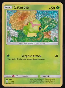 Caterpie 001/012 Holo Promo McDonald's Promos 2019 Pokemon Holo Lightly Played - Image 1
