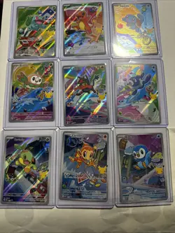 💫Pokemon First Partner Illustration Series 1 Collection- Complete Full Set Of 9 - Image 1