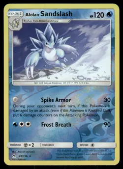 Alolan Sandslash 29/156 Rare Ultra Prism Pokemon Reverse Holo Near Mint - Image 1