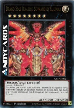DRAGO SOLE IERATICO SOVRANO DI ELIOPOLI • Ultra R • GFTP IT052 • 1Ed • Yugioh! - Image 1