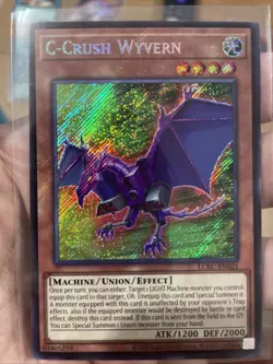 C-Crush Wyvern LCKC-EN021 Unlimited Secret Rare Near Mint +Bonus FREE SHIPPING! - Image 3