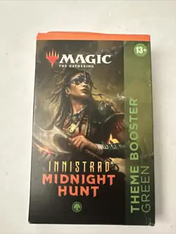 New Magic the Gathering Innistrad Midnight Hunt Green Theme Booster - 35 Cards - Image 1