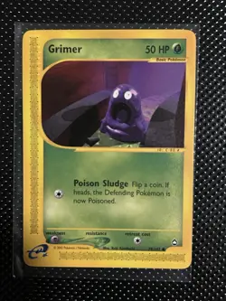 Grimer Aquapolis 79/147 e-Card Regular Common English 2002 50 HP Kinebuchi - Image 1
