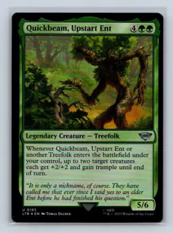 Quickbeam, Upstart Ent Universes Beyond: The Lord of the Rings #183 MTG Foil - Image 1