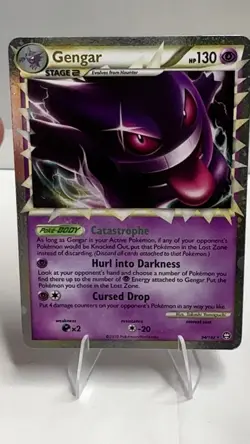 Pokemon TCG HGSS Triumphant Gengar Prime 94/102 Rare Holo Card 2010 MP - Image 2