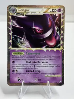 Pokemon TCG HGSS Triumphant Gengar Prime 94/102 Rare Holo Card 2010 MP - Image 4