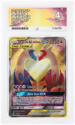 Pokemon Card Latias & Latios GX 170 Sun & Moon Team Up Ace 4 - Image 1