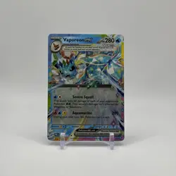 Vaporeon EX Pokemon Card Severe Squall Aquamarine Holo Rare - Image 1