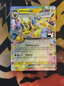 Pokemon TCG Play Jolteon EX Prize Pack Series 7 Stamped Card 030/131 - Image 1