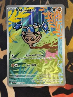 Hitmontop 240/217 Illustration Rare IR Holo Ascended Heroes Pokemon TCG Card - Image 1