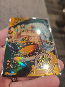 One Piece Trading Card Fish Man Island Enel GR16 PACK FRESH Rainbow HOLO Foil - Image 3
