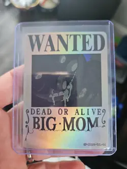 Big Mom Marine One Piece Wanted Dead or Alive Card OP-WA201-TJL-14 Holo Foil - Image 1