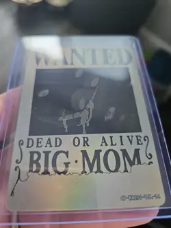 Big Mom Marine One Piece Wanted Dead or Alive Card OP-WA201-TJL-14 Holo Foil - Image 3