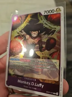 Monkey D. Luffy OP07-073 R 500 Years in the Future ONE PIECE Card Cold Foil - Image 2