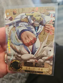 One Piece Monkey D. Garp Foil Holo SSR HZ01092 GOLD Trading Card - Image 5