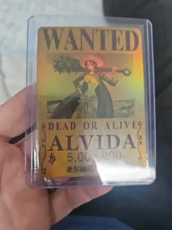 One Piece ALVIDA Gold Holo Wanted Poster Trading Card GD-20 - Image 1