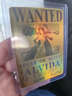 One Piece ALVIDA Gold Holo Wanted Poster Trading Card GD-20 - Image 5