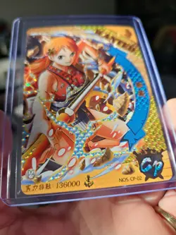 Nami CP NO5 CP-02 One Piece Anime Card Holo Foil Rare Pull - Image 3